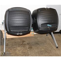 LOCKING DOUBLE BARREL COMPOSTER