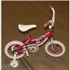 Image 1 : GIRLS PRINCESS BIKE WITH TRAINING WHEELS