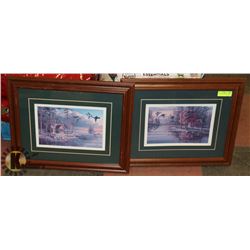 LOT OF 2 M. PETTIS PRINTS 23 X 18"