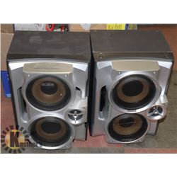 2 SONY  SPEAKERS