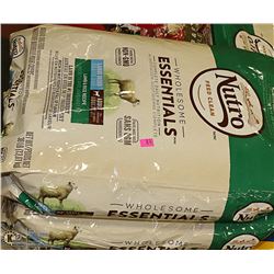 LOT OF 4 13.61KG BAGS NUTRO LAMB AND RICE