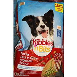 18KG BAG KIBBLES AND BITS PORK AND SPRING