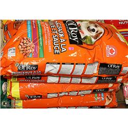 FIVE 18 KGS BAGS OL' ROY MEATY CHUNKS AND