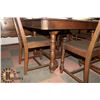 Image 3 : 1940'S SET DINING ROOM TABLE 6 CHAIRS, CHINA