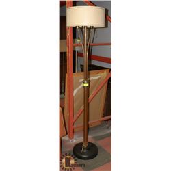 BRASS & COPPER  FLOOR LAMP 73" TALL