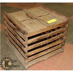 HUMPTY DUMPTY EGG CRATE-WOOD