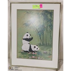 FRAMED ART- PANDA BEARS