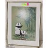 Image 1 : FRAMED ART- PANDA BEARS