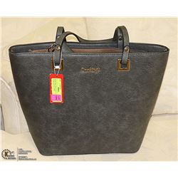 NEW DARLINGS GREY HARDSHELL PURSE & MATCHING