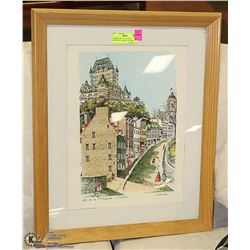 FRAMED ART- "COTE DE LA MONTAGUE QUEBEC" BY MIKO