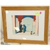 Image 1 : FRAMED ART- "MAN & CHICKEN" BY NICKROV?