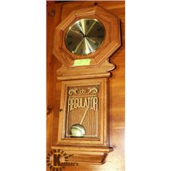 REGULATOR WOOD WALL CLOCK WITH PENDULUM