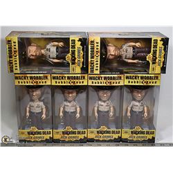BOX OF 6 WALKING DEAD RICK GRIMES BOBBLE HEADS