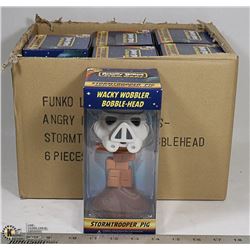 6 ANGRY BIRD STORM TROOPER PIGS