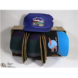 BOX WITH 11 BASEBALL CAPS - ADJUSTABLE -