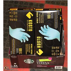 6 PACKS OF KOSTO NITRIL DISPOSABLE GLOVES