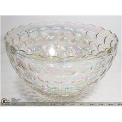 CARNIVAL GLASS PUNCH BOWL.