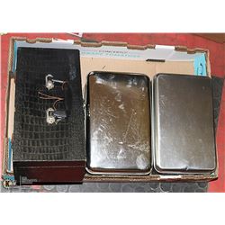 LOT OF 3 STORAGE BOXES