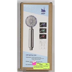3" DIAMETER SHOWERHEAD WITH  LED LIGHTING, LIGHTS