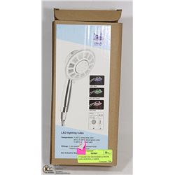 5" DIAMETER SHOWERHEAD WITH  LED LIGHTING, LIGHTS