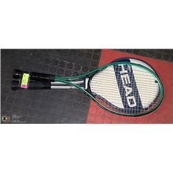 LOT OF 2 TENNIS RACQUETS, SPORTEK & HEAD