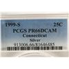 Image 3 : 1999-S SILVER CONNECTICUT QUARTER PCGS PR66 DCAM