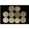 Image 2 : 10 ASSORTED 1957-1967 MEXICO .100 SILVER PESOS