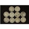 Image 1 : 10 ASSORTED 1940'S MERCURY DIMES