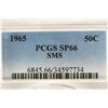 Image 3 : 1965 SMS 40% SILVER JOHN F. KENNEDY HALF PCGS SP66