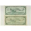 Image 2 : 2-1954 CANADA $1 BILLS