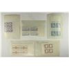 Image 1 : 5-US POSTAGE BLOCKS 2-THREE CENT, 1-FIVE CENT &