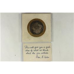 VERY NEAT 1889 ENCASED MORGAN SILVER DOLLAR
