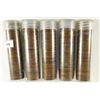 Image 1 : 5 SOLID DATE ROLLS OF CANADIAN CENTS 1941, 1942,