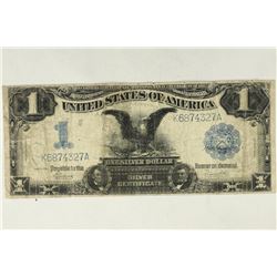 1899 LARGE SIZE $1 SILVER CERTIFICATE BLACK EAGLE