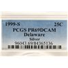 Image 3 : 1999-S SILVER DELAWARE QUARTER PCGS PR69 DCAM