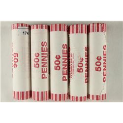 5-50 CENT ROLLS OF 2009-P FORMATIVE YEARS