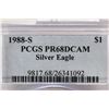 Image 3 : 1988-S AMERICAN SILVER EAGLE PCGS PR68 DCAM