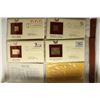 Image 2 : 8 ASSORTED 1ST DAY ISSUE ENVELOPES WITH GOLD