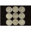 Image 1 : 9 ASSORTED 1940'S MERCURY DIMES
