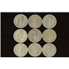 Image 2 : 9 ASSORTED 1940'S MERCURY DIMES