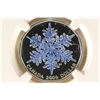 Image 1 : 2006 CANADA COLORIZED SNOWFLAKE SILVER DOLLAR