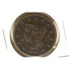 Image 1 : 1841 US LARGE CENT WITH GRAFFITI ON REVERSE