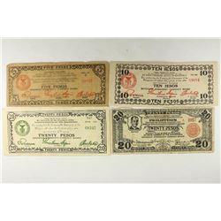 4 PIECES OF WWII JAPANESE INVASION CURRENCY