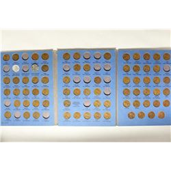2 LINCOLN CENT ALBUMS 1941-UP (71 COINS) AND