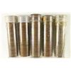Image 1 : 5 SOLID DATE ROLLS OF CANADA CENTS 1946, 1947,