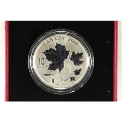 2016 CANADA $10 FINE SILVER COIN MAPLE LEAVES