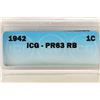 Image 3 : 1942 LINCOLN CENT ICG PR63RB