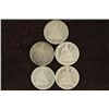 Image 1 : 1853,1875, 1877, 1889 & 1890 SEATED LIBERTY DIMES