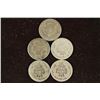Image 2 : 1853,1875, 1877, 1889 & 1890 SEATED LIBERTY DIMES
