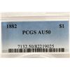 Image 3 : 1882 MORGAN SILVER DOLLAR PCGS AU50